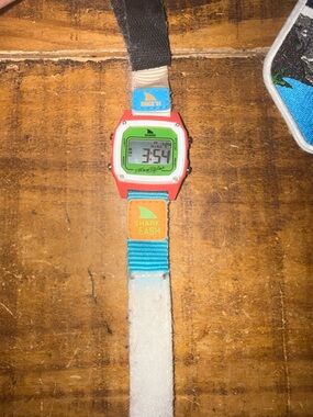 Freestyle Shark Leash Digital Watch - Coral, Green & Blue